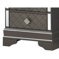 Verona Mirrored Wood 2-drawer Nightstand - Charcoal -Bed Frame Shop c3cf068e 349d 4ae4 aea8 fcc5552cbf9b