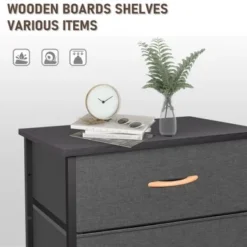 VredHom 6 Drawers Vertical Dresser Storage Tower - Grey - 6-drawer -Bed Frame Shop c428c662 e7e8 4971 9ceb 95e9506c006f