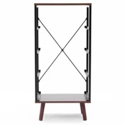 Black Manufactured Wood 4-Drawer Accent Chest With Brown Accents - 4-drawer -Bed Frame Shop c4455f09 80af 4d84 a766 09269cbb6289