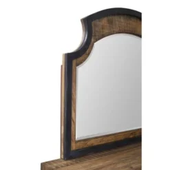 Urban Frontier Pine & Iron Dresser Mirror (for 9 Drawer Dresser) - Antique Light Brown - Antique Light Brown -Bed Frame Shop c5df098e d70c 4af4 89ea 3e25674c297d