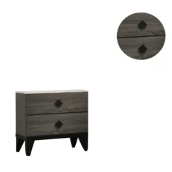 Nightstand With 2 Drawers Storage - Cream -Bed Frame Shop c69ec89e 5d43 42df b359 ae210de45f81