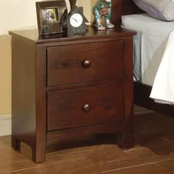 Pine Wooden Nightstand With 2 Drawers - Black -Bed Frame Shop c84f7e53 8ada 4fba 9095 8d5d95ded0d1