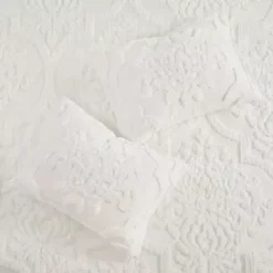 Off-White Viola 3 Piece Tufted Cotton Chenille Damask Duvet Cover Set Full/Queen -Bed Frame Shop c874b149 2cbc 49f6 bc88 985ad66ecc64