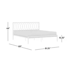 Hillsdale Furniture Naomi Metal Platform Bed - Grey - Full -Bed Frame Shop c8ee467c 2d49 4e05 9fdd 540b4d282188