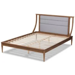 Baxton Studio Regis Modern And Contemporary Wood Platform Bed-Light Grey - Full -Bed Frame Shop c9b8b7b7 ca67 4f1b a3f0 77b7325e12dc