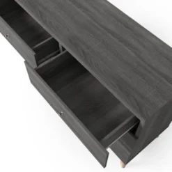 DH BASIC Mid-Century Modern Distressed Grey 47-inch Wide 6-Drawer Dresser With Knobs By Denhour - Grey - 6-drawer -Bed Frame Shop cabc0de9 4b3a 4ca7 8832 cbb6320e1587