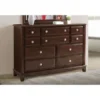 Ashford 10-drawer Dresser - Cappuccino