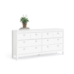 Porch & Den Madrid 8 Drawer Double Dresser - White - 8-drawer -Bed Frame Shop cba5c0cc 8993 42a2 918e 86d41c455c72