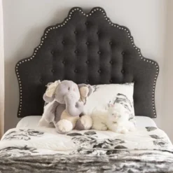 Gracewood Hollow Farouk Contemporary Fabric Headboard - Beige - Full -Bed Frame Shop cbf84ae9 388f 46a0 ae2a 23f6e7534e06