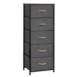 Pellebant 5 Drawers Vertical Storage Tower Organizer - Beige&yellow&orange&blue - 5-drawer -Bed Frame Shop cc1d984e 6e68 477a b22b 8ba7df3b7322