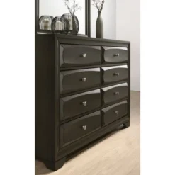 Roundhill Furniture Oakland Antique Gray Finish Wood 4-PC Queen Size Bedroom Set - Grey - Queen - 4 Piece -Bed Frame Shop cc37138a 9933 4c02 a06a b666970fc87b