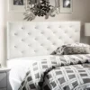 Baxton Studio Silver Orchid Ahern Contemporary Headboard - Full - White