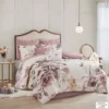Blush Cassandra 8 Piece Cotton Printed Comforter Set King