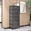 VredHom 6 Drawers Vertical Dresser Storage Tower - Grey - 6-drawer