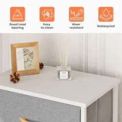 Pellebant 6 Drawers Vertical Storage Tower - Grey - 6-drawer -Bed Frame Shop cddc3d54 7be0 4e32 96ab a80529e7dc22