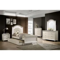 Allenby Contemporary Pearl White 55-inch Wide 6-Drawer Wood Dresser By Silver Orchid - Pearl White -Bed Frame Shop ce3b4a7b f71c 40f4 8204 1a921f6b9fe9