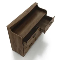 DH BASIC Simple Transitional 47-inch Wide 6-Drawer Double Dresser By Denhour - Vintage Grey Oak -Bed Frame Shop cece89b2 80b5 4a71 a253 115cbcd6e667