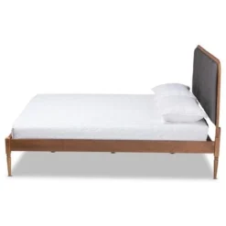 Baxton Studio Diantha Classic And Traditional Wood Platform Bed-Dark Grey - Full -Bed Frame Shop cf125a55 643f 49c6 9e1f 4986365c1df5