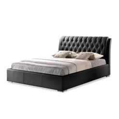 Baxton Studio Bianca Modern And Contemporary Faux Leather Upholstered Full-sized Platform Bed With Tufted Headboard - White -Bed Frame Shop cf1795d0 8a8e 4a62 ac9f 5f0bef169ff1
