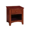 Wooden Nightstand With A Drawer - Cherry