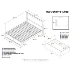 Metro Queen Platform Bed With Footboard And 2 Drawers In Espresso - Espresso - Queen -Bed Frame Shop cf9249ea 2b3f 4066 b808 ca8d2c5bdc20