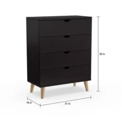 Carson Carrington Gjovik Contemporary Cappuccino 4-drawer Chest -Bed Frame Shop d0b0b012 0134 448a b88c c9fffe7059f1