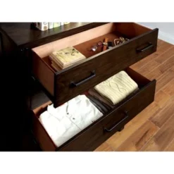 Epona Rustic Dark Walnut 5-Drawer Vertical Chest By The Gray Barn - Dark Walnut -Bed Frame Shop d14fcf7d 9e45 48f1 81a8 6ef3080e3989