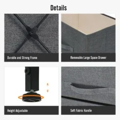 Four-Layer Dresser Storage Tower Stand - Black -Bed Frame Shop d17236f1 20d6 4ad4 81e7 b7979acf29eb