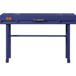 One Drawer Metal Frame Vanity Desk - Gunmetal -Bed Frame Shop d34bc982 165d 470c 80b3 290bb8e00cd0