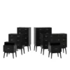 Curtisian 6 Piece Bedroom Set By Christopher Knight Home - Black