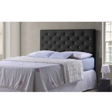 Baxton Studio Silver Orchid Ahern Contemporary Headboard - Queen - Black 1 Baxton Studio Silver Orchid Ahern Contemporary Headboard - Queen - Black