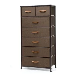 Pellebant 7-Drawer Storage Chest Dresser - Brown - 7-drawer -Bed Frame Shop d412ad3b df6f 4951 a868 dc3a6f09fe51