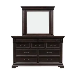 Stamford Mirror - Brown - Brown