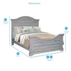 Lakewood Panel Bed By Greyson Living - Antique White - Queen -Bed Frame Shop d52a56f0 3727 4c0f b0aa e8f9a0df743c