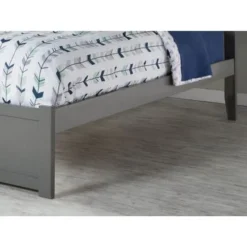 Orlando Full Platform Bed With Footboard And 2 Bed Drawers In Gray - Full -Bed Frame Shop d60f49f0 e07e 4c3f b476 330526b726b4