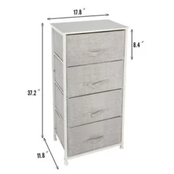 Four-Layer Dresser Storage Tower Stand - Black -Bed Frame Shop d7d6df6a f0c6 41a8 bb32 746f978ade00