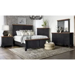 The Gray Barn Overlook Rustic 4-piece Bedroom Set - Rustic Chocolate And Honey - Queen -Bed Frame Shop d89ea8a1 6bc2 4e88 a18c 9be7b9eb8ce4