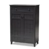 Copper Grove Bergzabern Dark Grey Wood 5-shelf Shoe Storage Cabinet With Drawer