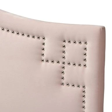 Copper Grove Oleshky Velvet Fabric Headboard - Pink - Full 9 Copper Grove Oleshky Velvet Fabric Headboard - Pink - Full - Image 9