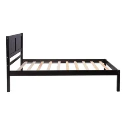 Wood Platform Bed Twin Size Platform Bed With Headboard - White -Bed Frame Shop d99a4c97 8e60 4e9c 866e 1824fa94fc58