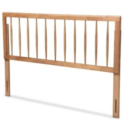 Baxton Studio Valin Contemporary Ash Walnut Finished Wood Headboard - Full