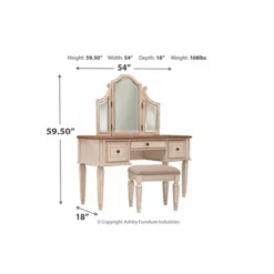 Realyn Vanity/Mirror/Stool (3/CN) -Bed Frame Shop da72d8ee 79bc 4442 8e94 abd40eded60e