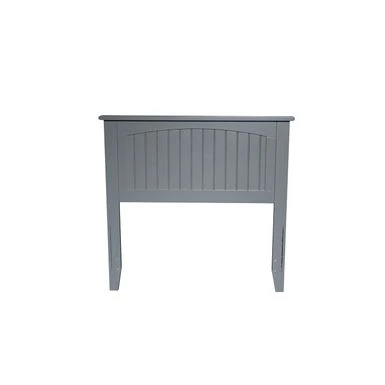 Nantucket Solid Wood Panel Headboard With Attachable USB Charger - Grey - Twin 1 Nantucket Solid Wood Panel Headboard With Attachable USB Charger - Grey - Twin