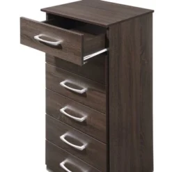 Boston 6-drawer Lingerie Chest - Dark Brown -Bed Frame Shop da8f80fd 0a11 4125 a3c8 6d70506d0a33