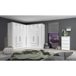 Piano 4-Drawer Chest Dresser - White - 4-drawer