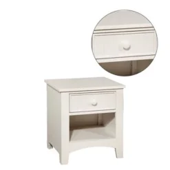 Wooden Nightstand With A Drawer - Cherry -Bed Frame Shop dab418ee 798d 43e2 9e6a 0d685feb36e3