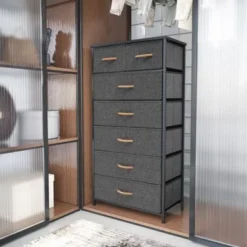 VredHom 7-drawer Storage Chest Dresser - Black - 7-drawer -Bed Frame Shop dc25fc73 b667 4901 bcc5 3d507ed88db2