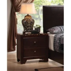 Conner 2-drawer Rectangular Nightstand Cappuccino