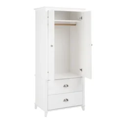 Prepac Yaletown 2-Door Armoire - Black -Bed Frame Shop de3e9abf 7e13 460f 958e 4ed369514397