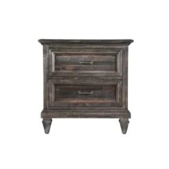Magnussen B2590 Calistoga Black Finish Pine Drawer Nightstand - Weathered Charcoal -Bed Frame Shop de7657a8 3891 42bb ab04 1deade7ce4da